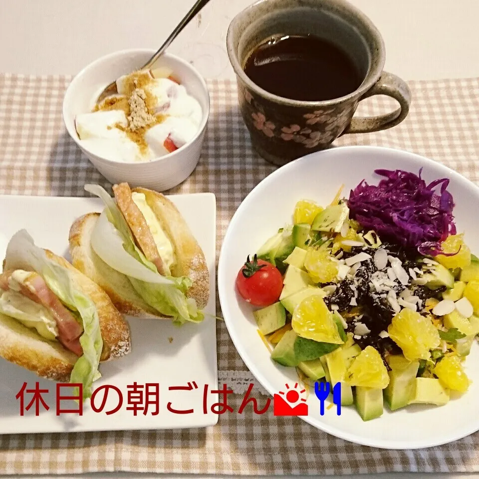 Snapdishの料理写真:休日の朝ごはん♪|oomugiさん