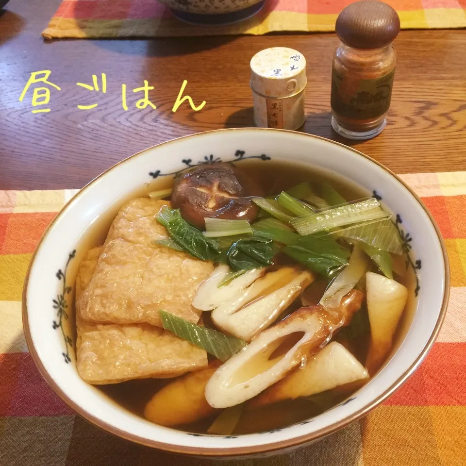 Snapdishの料理写真:キツネきしめん|yakinasuさん