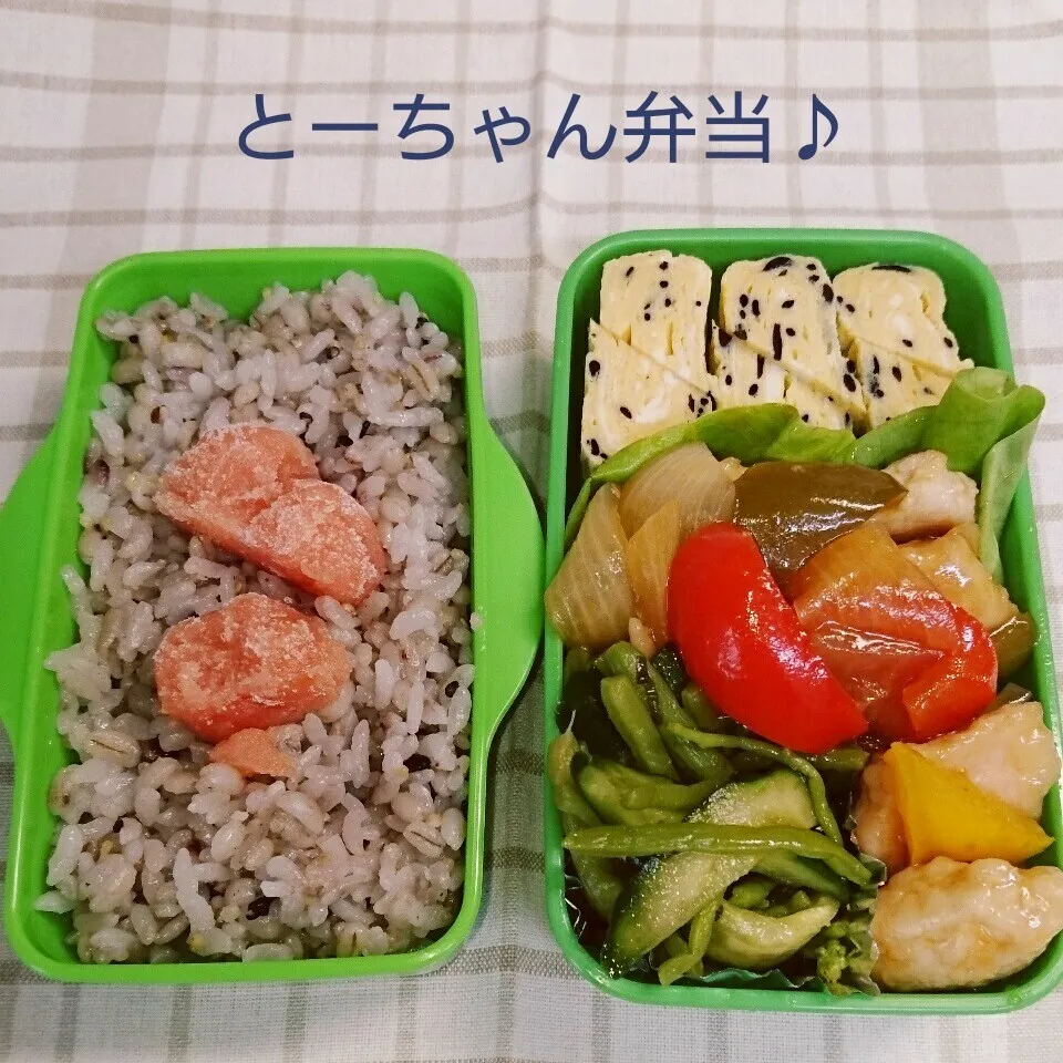 Snapdishの料理写真:月曜日のとーちゃん弁当♪|oomugiさん