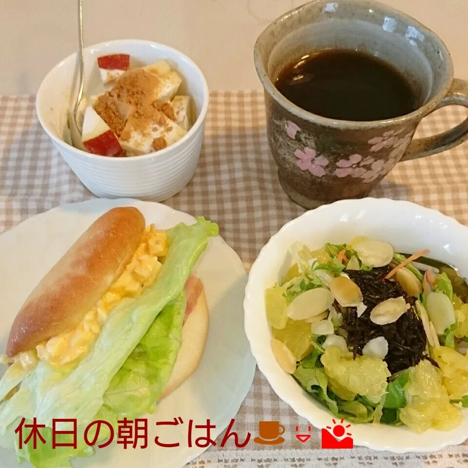 Snapdishの料理写真:休日の朝ごはん♪|oomugiさん