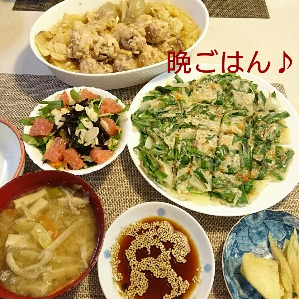 今日の晩ごはん(手羽元の塩麹グリルと…)|oomugiさん