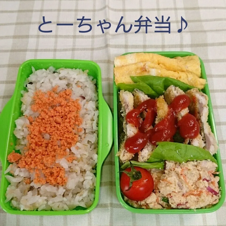 Snapdishの料理写真:火曜日のとーちゃん弁当♪|oomugiさん