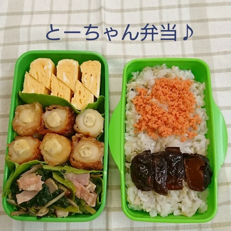 Snapdishの料理写真:火曜日のとーちゃん弁当♪|oomugiさん