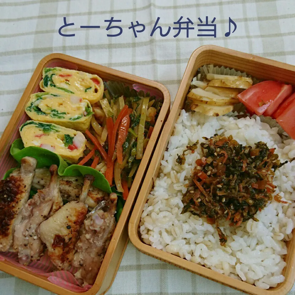 Snapdishの料理写真:火曜日のとーちゃん弁当♪|oomugiさん