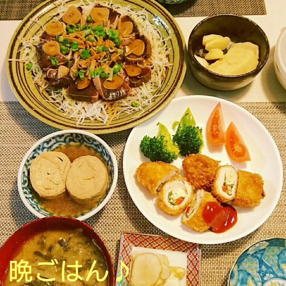 今日の晩ごはん(かつおのたたきと…)|oomugiさん