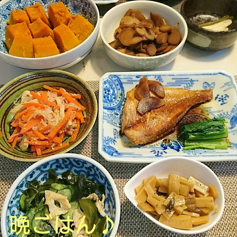 今日の晩ごはん(赤魚の煮付けと…)|oomugiさん