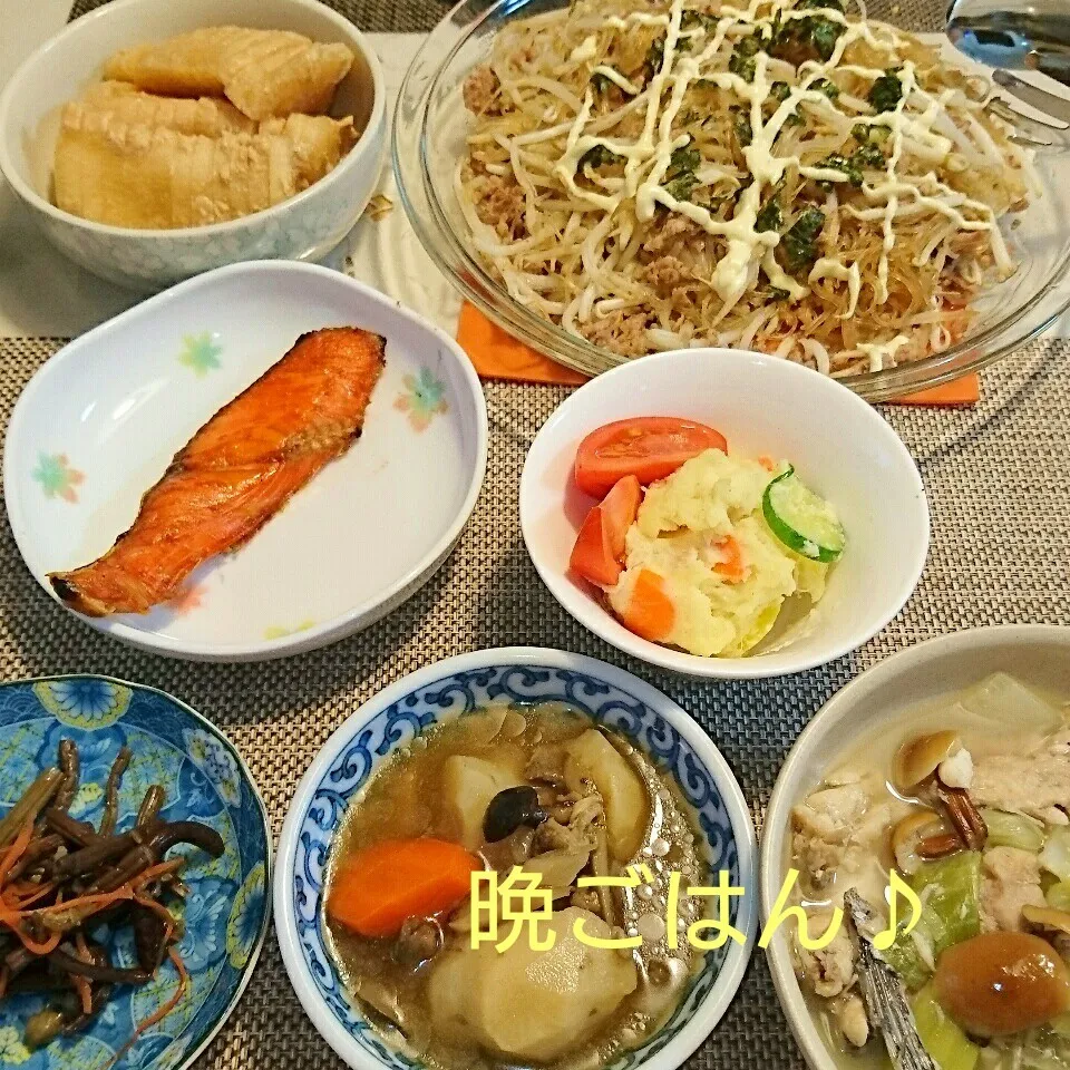 今日の晩ごはん(チャプチェと…)|oomugiさん