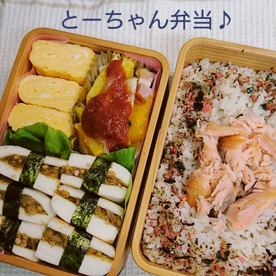 Snapdishの料理写真:火曜日のとーちゃん弁当♪|oomugiさん