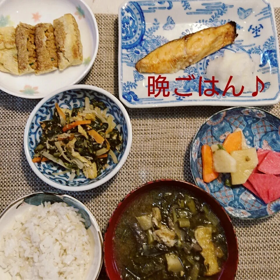 今日の晩ごはん(塩マスと…)|oomugiさん