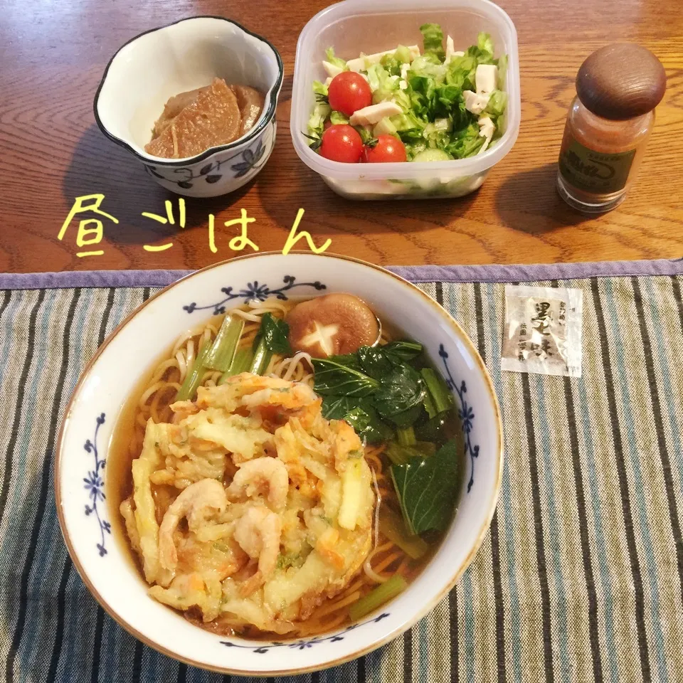 天ぷら蕎麦、残り物|yakinasuさん