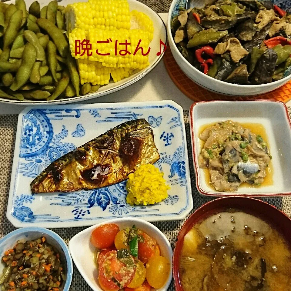 今日の晩ごはん(塩鯖と…)|oomugiさん