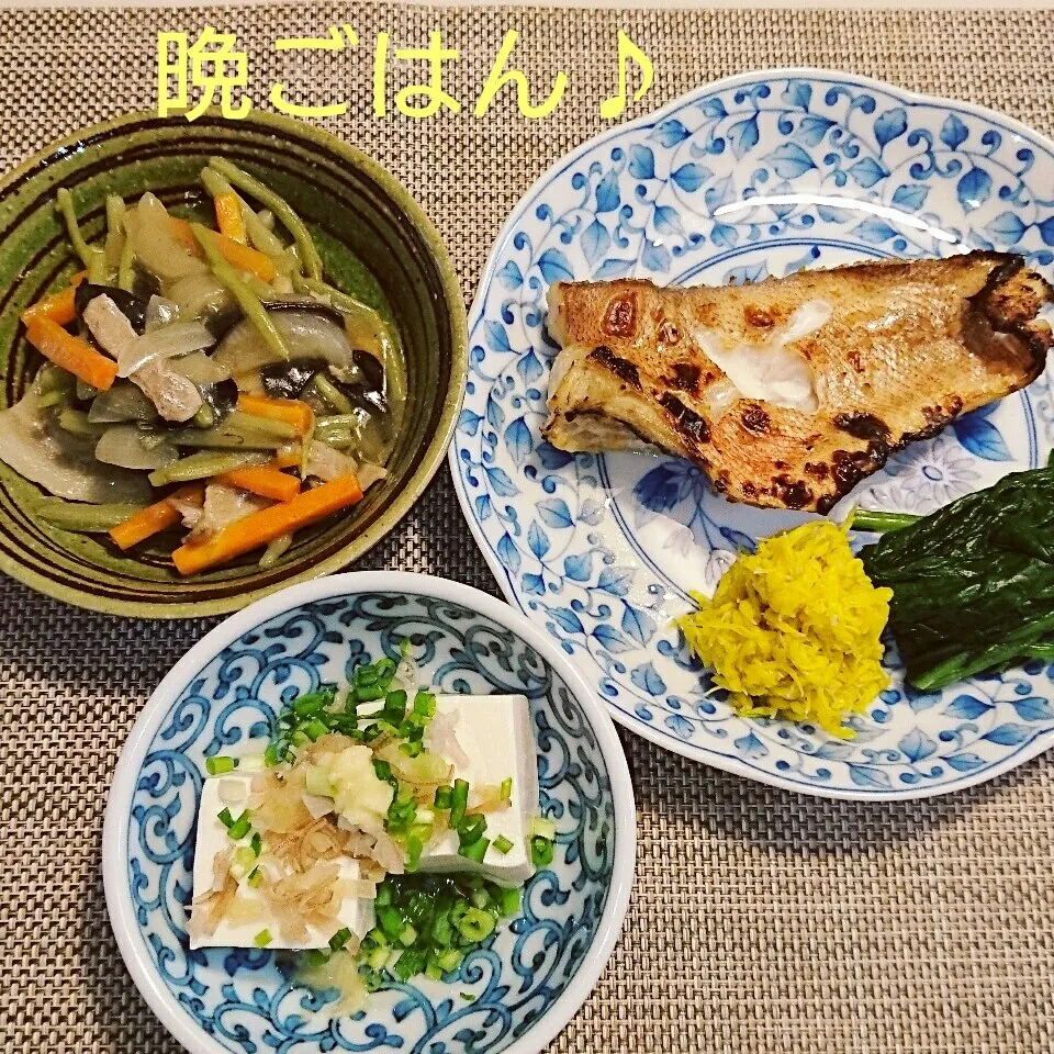 今日の晩ごはん(赤魚の醤油麹焼きと…)|oomugiさん