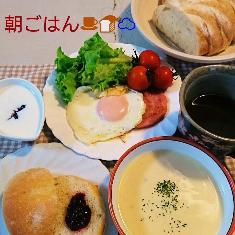 Snapdishの料理写真:朝ごはん♪|oomugiさん