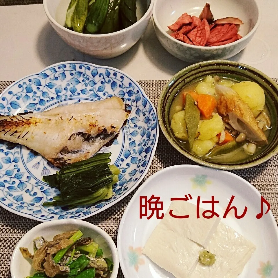 今日の晩ごはん(赤魚の粕漬けと…)|oomugiさん