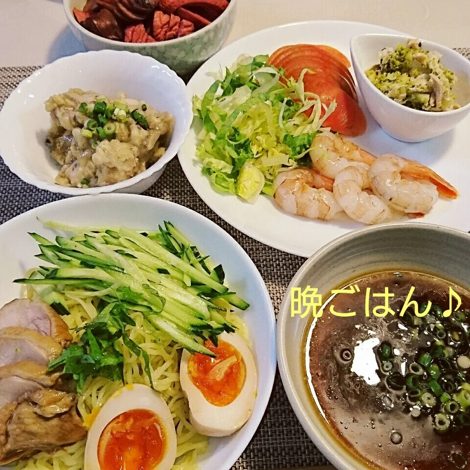 今日の晩ごはん(つけ麺と…)|oomugiさん