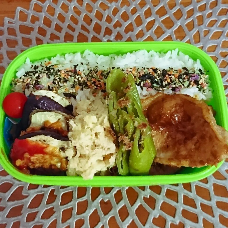 Snapdishの料理写真:☆中学男子弁当: 30Jun2017|momomotototokokokoさん