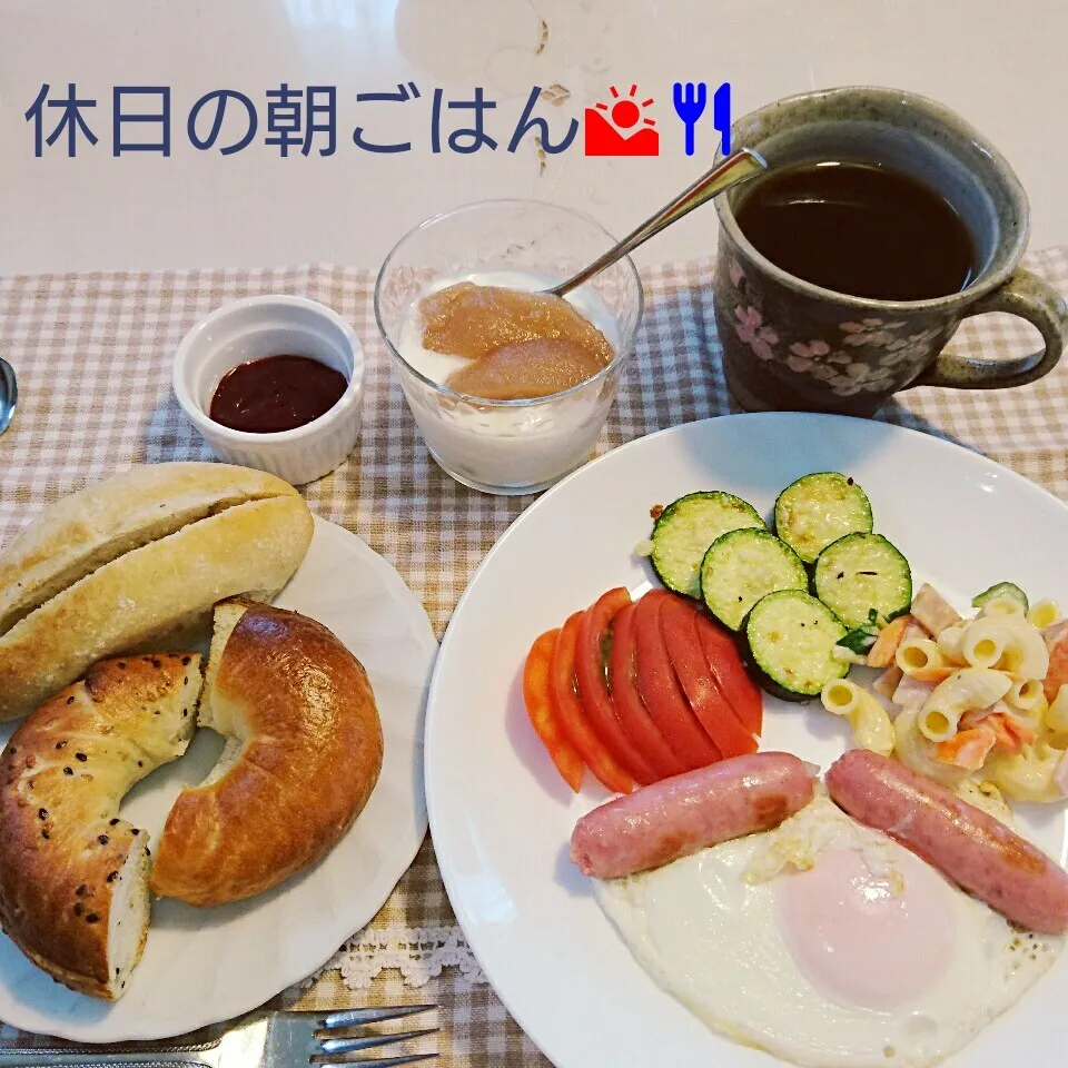 休日の朝ごはん🌄🍴|oomugiさん