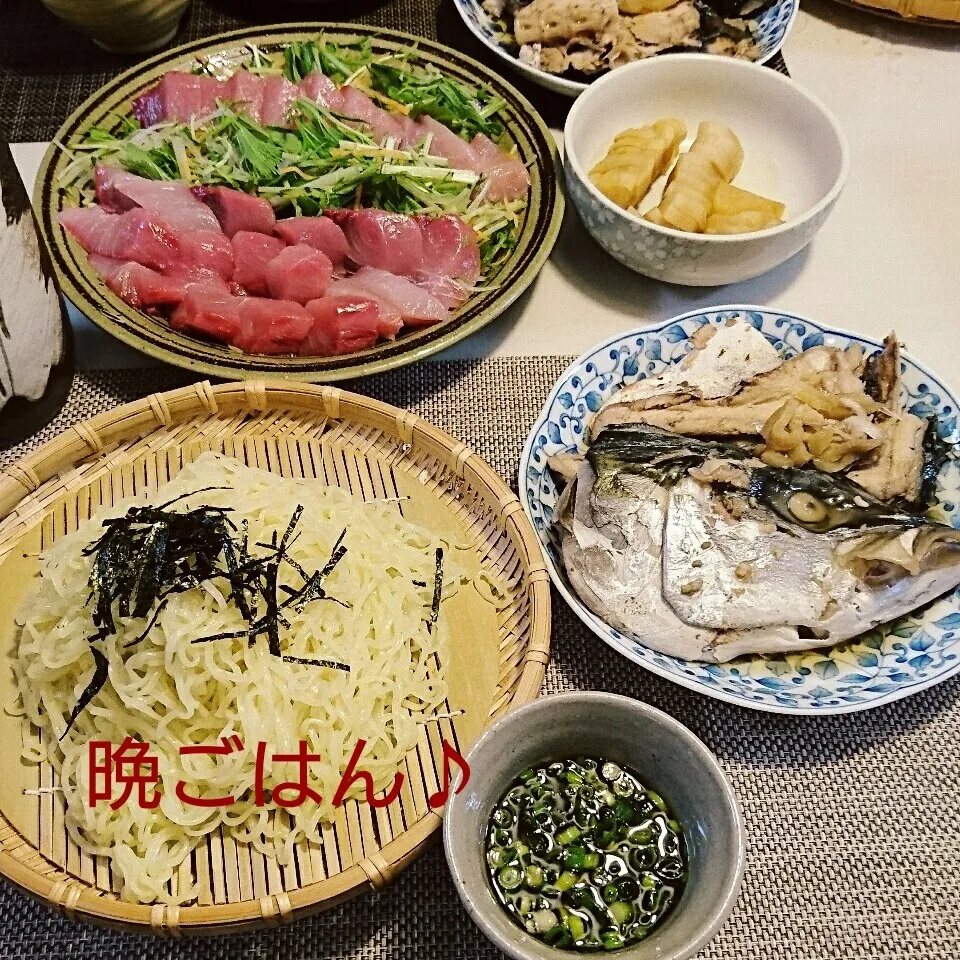 今日の晩ごはん(ワラサの刺身と…)|oomugiさん