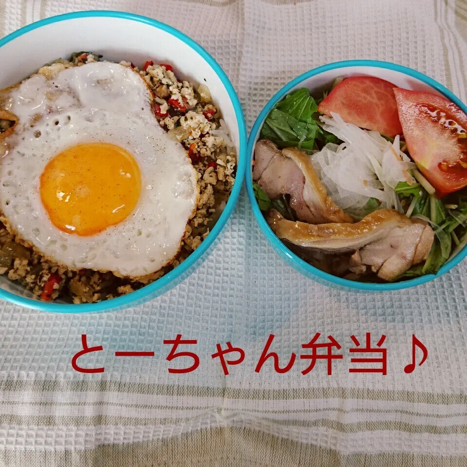 Snapdishの料理写真:水曜日のとーちゃん弁当♪|oomugiさん