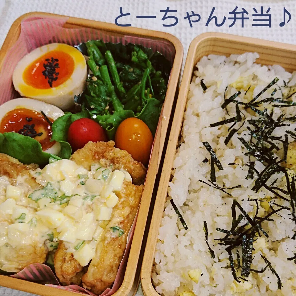 Snapdishの料理写真:木曜日のとーちゃん弁当♪|oomugiさん