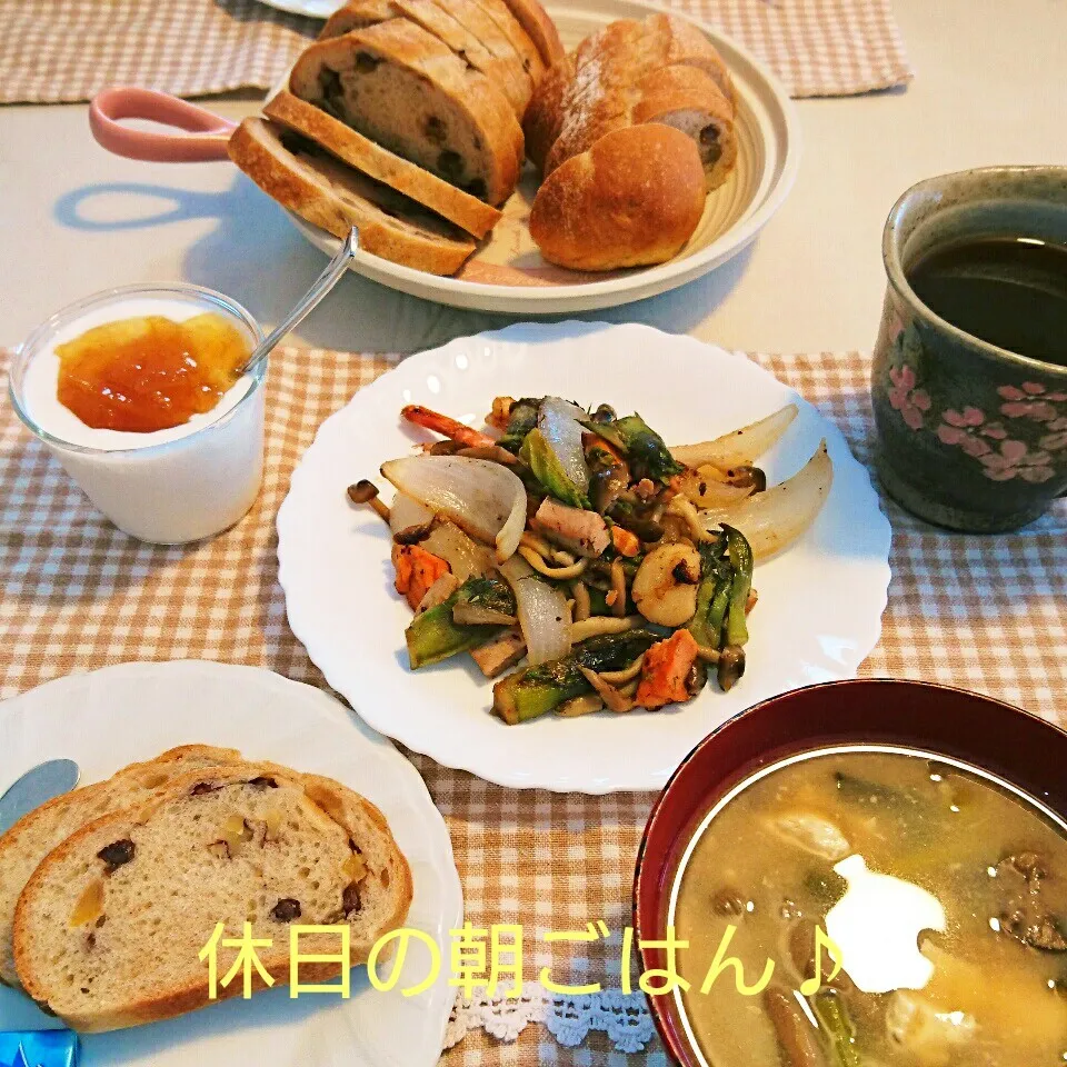 休日の朝ごはん♪|oomugiさん