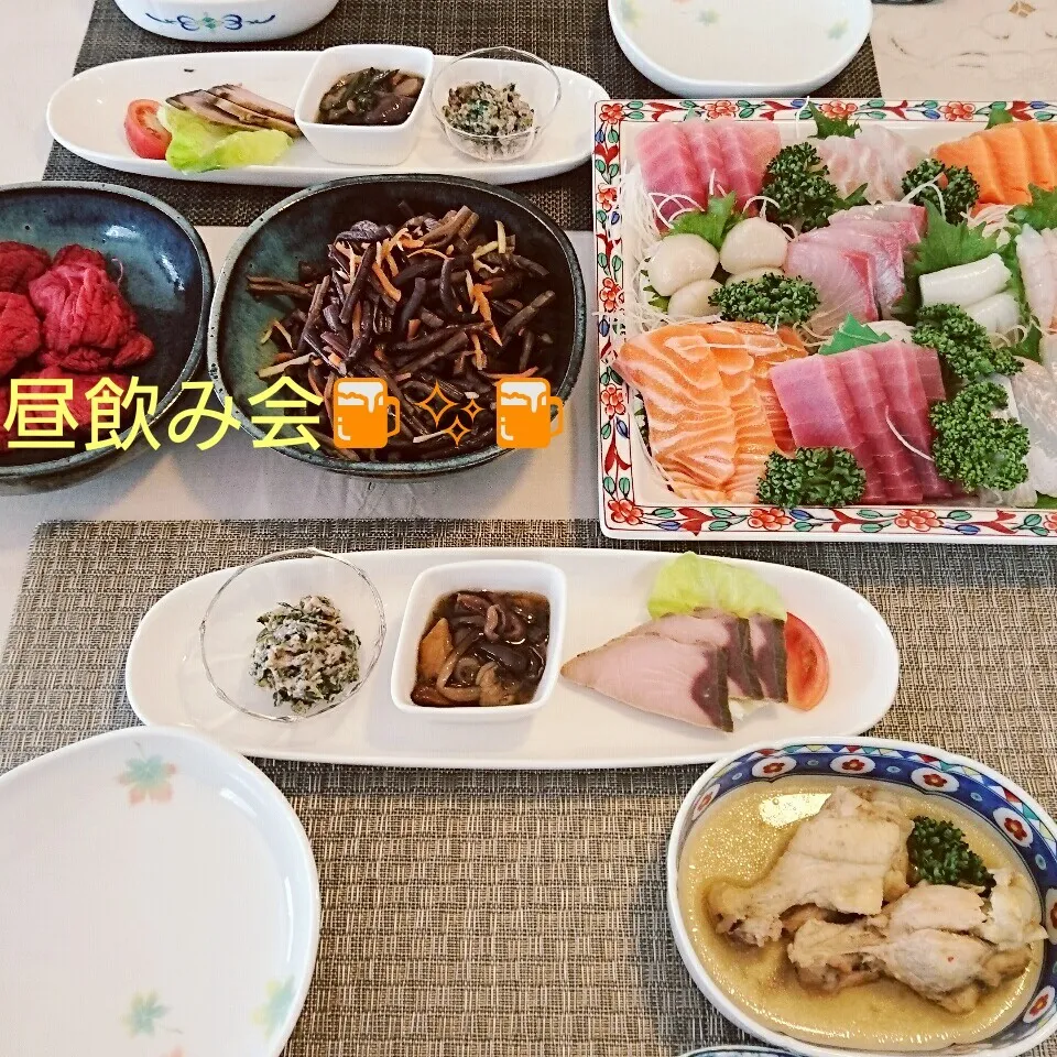 Snapdishの料理写真:昼飲み会🍺✨🍺♪|oomugiさん