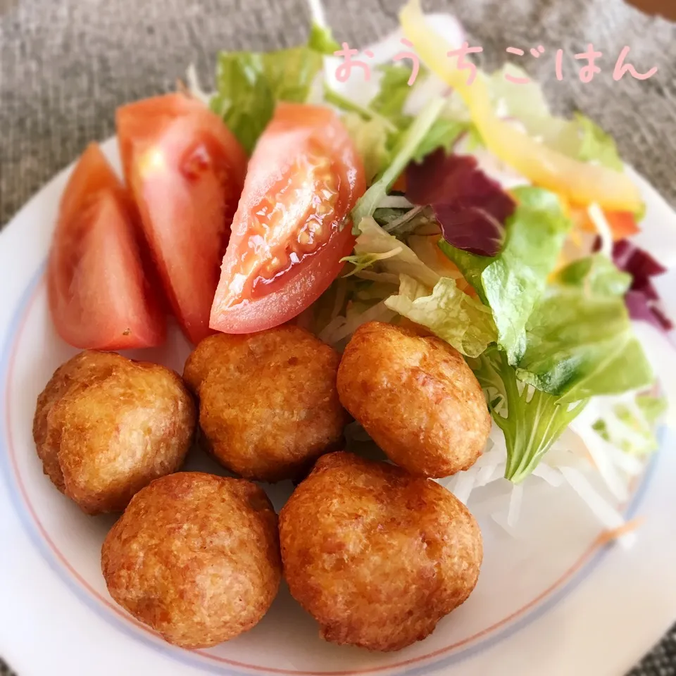 お豆腐でふわふわ♪ムネひき肉で作るチキンナゲット|さちさん