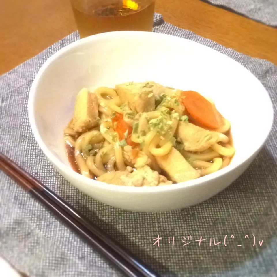 鶏胸肉と人参の煮込みうどん お腹に優しい？|さちさん