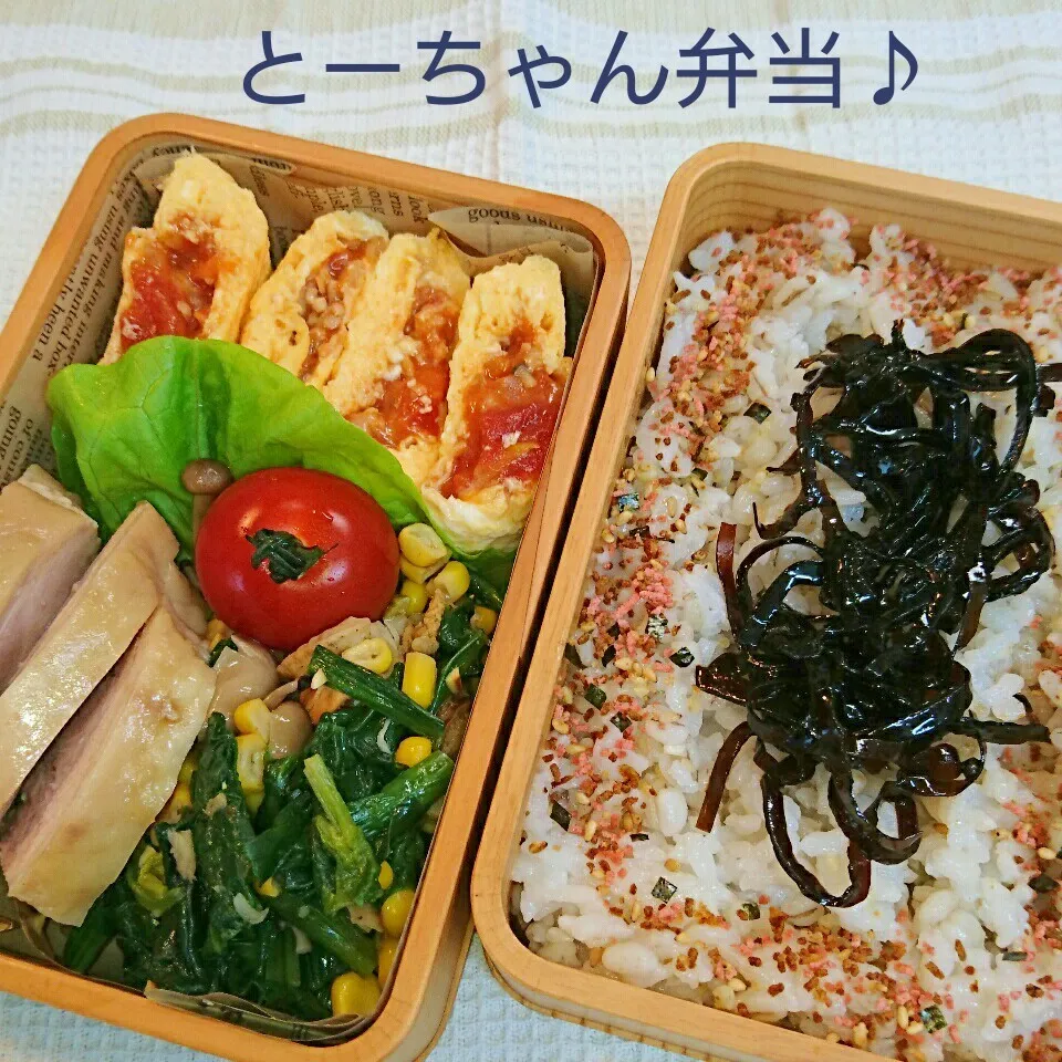 Snapdishの料理写真:木曜日のとーちゃん弁当♪|oomugiさん