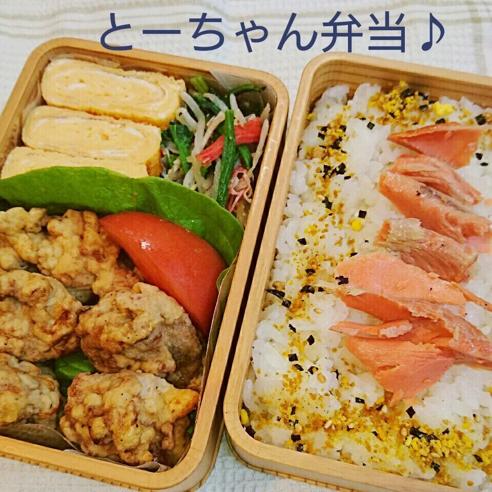 Snapdishの料理写真:木曜日のとーちゃん弁当♪|oomugiさん