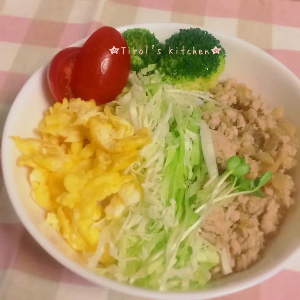 3色♬そぼろ丼|tomomiさん