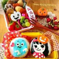 Snapdishの料理写真:ハロウィンお弁当🎃🍱❤️|kamiさん