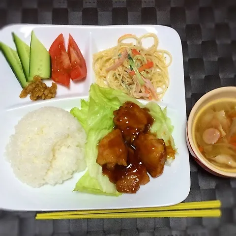 ワンプレートご飯 鶏肉のレモン煮|☆KUMIKO☆さん