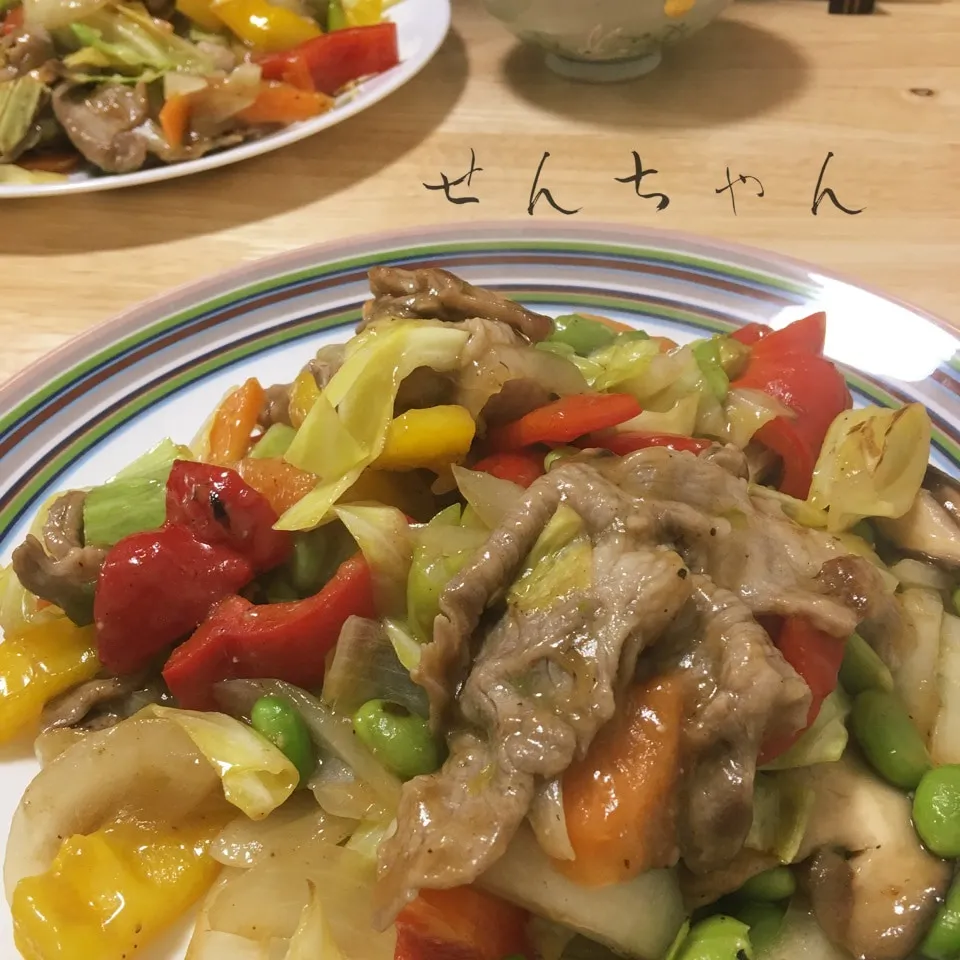 Snapdishの料理写真:中華風野菜炒め❣️💖(^。^)うまいよ😋|せんちゃんさん