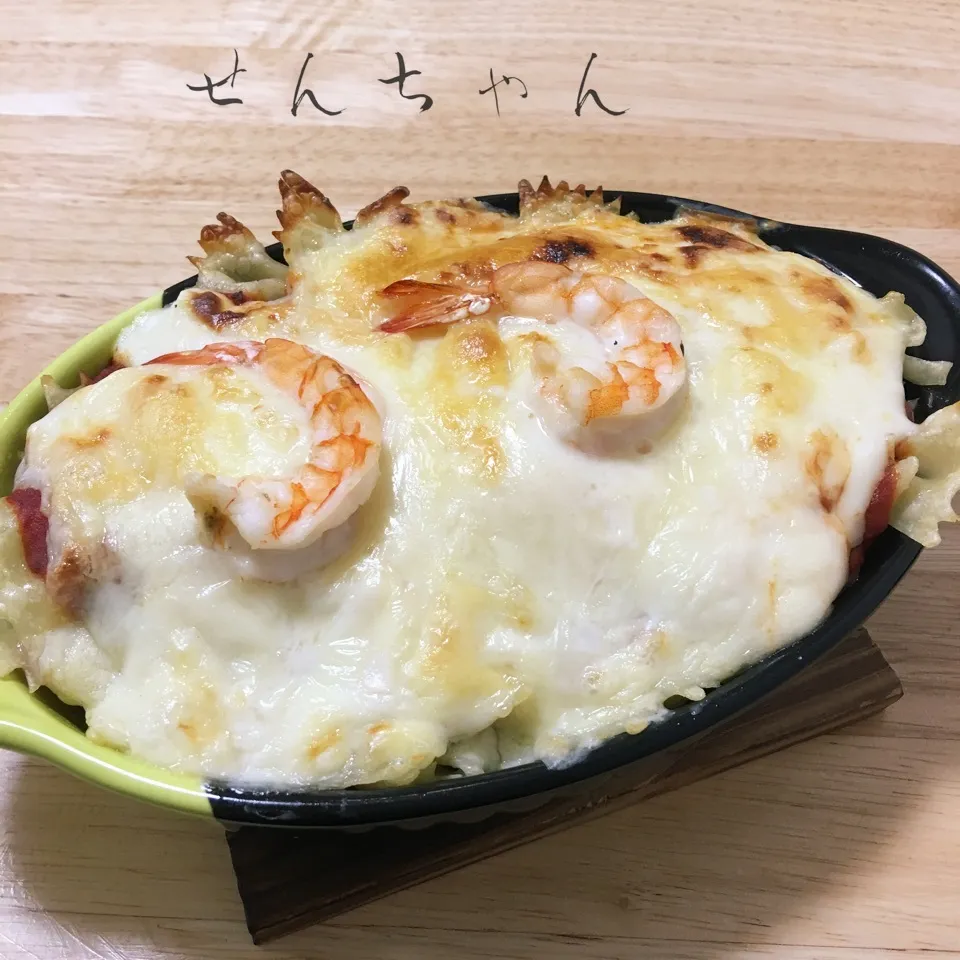 Snapdishの料理写真:リボンパスタでラザニア‼️|せんちゃんさん