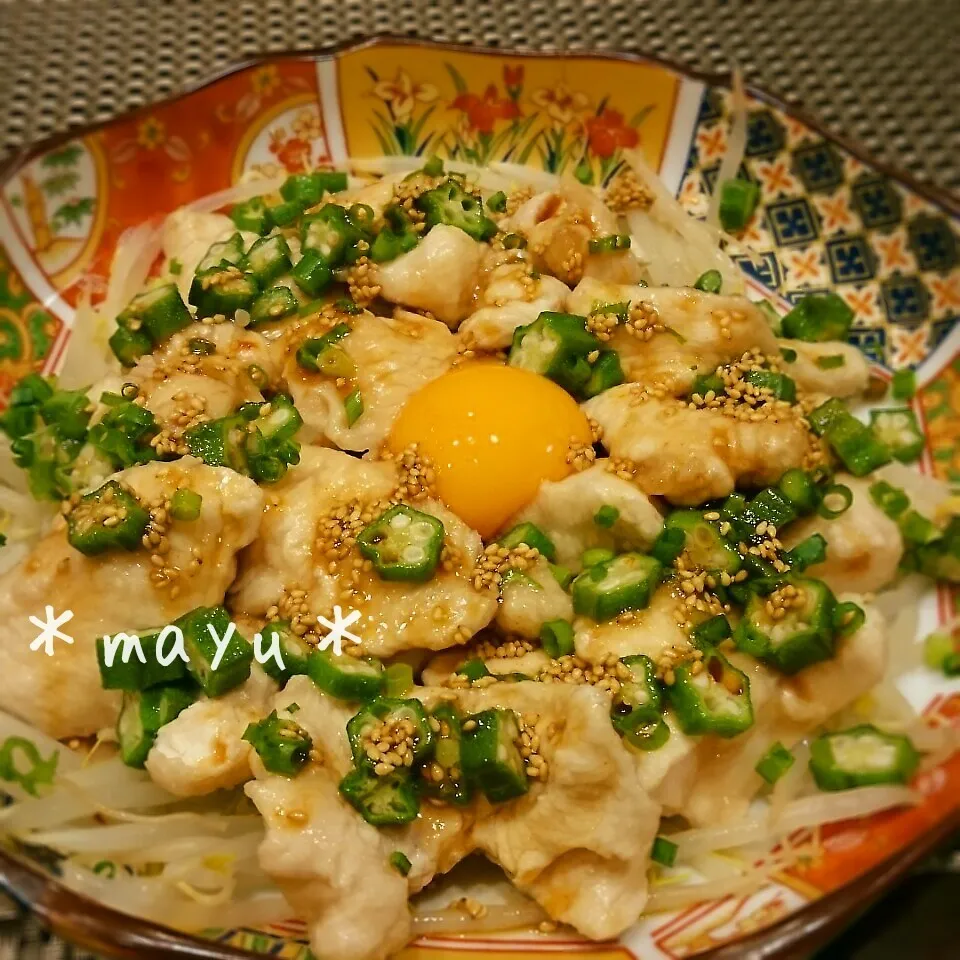 yuuさんの♡鶏胸肉のくずたたきユッケ風♪|しんのすけさん