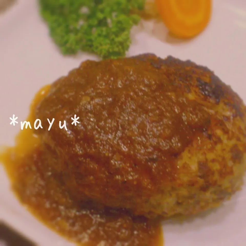 粗挽き肉でハンバーグ☆|しんのすけさん