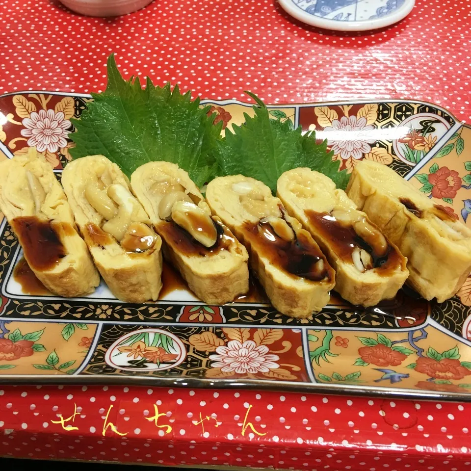 カシューナッツ入りオイスター卵焼き&蒲焼タレ‼️💕|せんちゃんさん