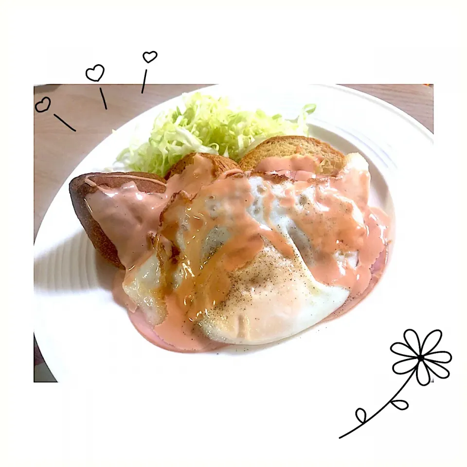 ✨今日の朝食✨


 #morning #エッグベネディクト失敗😢|na...さん