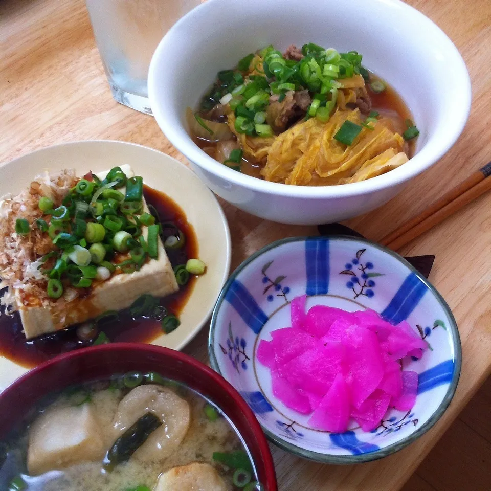 白菜と豚肉の煮物定食|せんちゃんさん