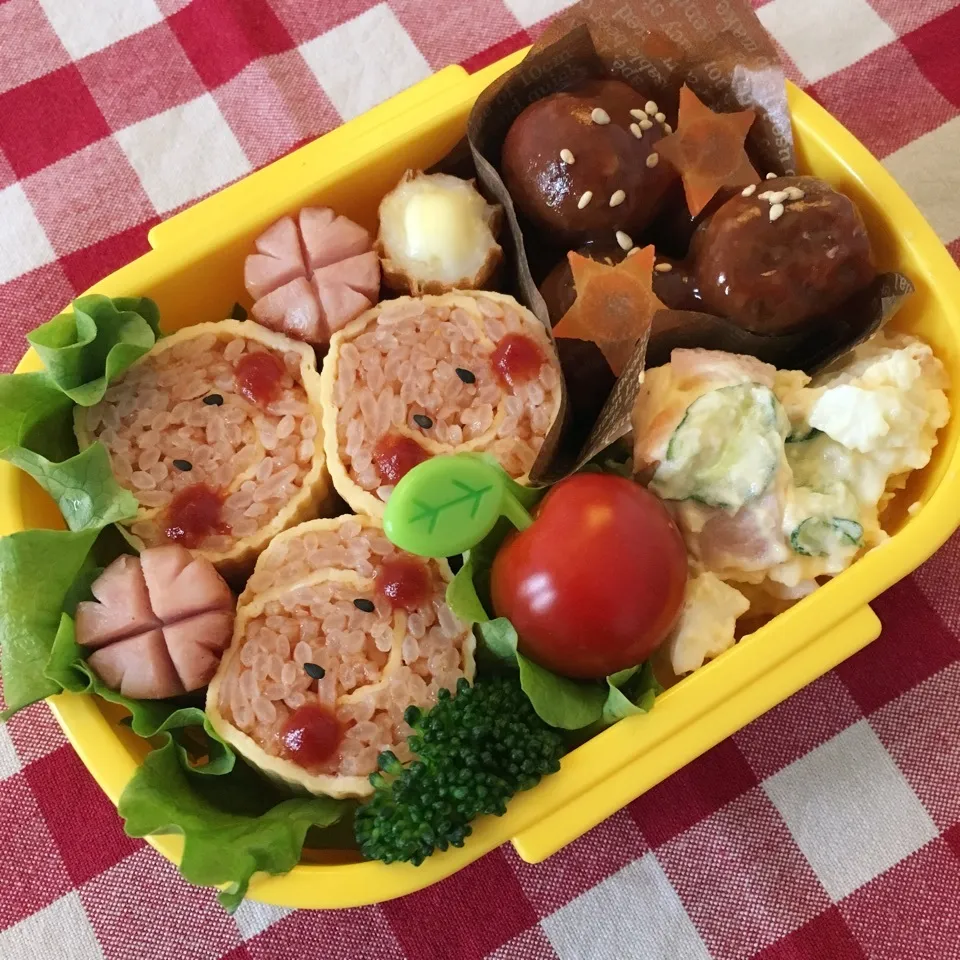 オムライス巻♡スマイル弁当|nanaoさん