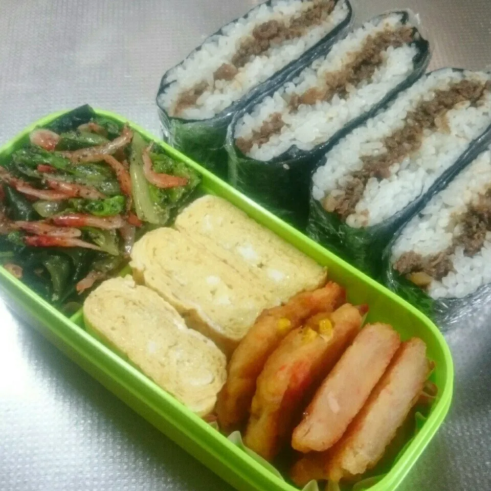 Snapdishの料理写真:旦那さんお弁当|きぬよさん