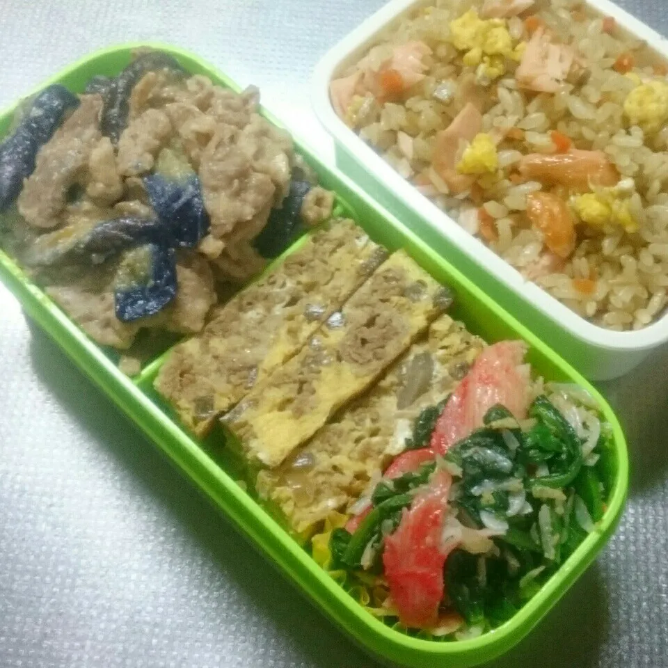 Snapdishの料理写真:旦那さんお弁当|きぬよさん