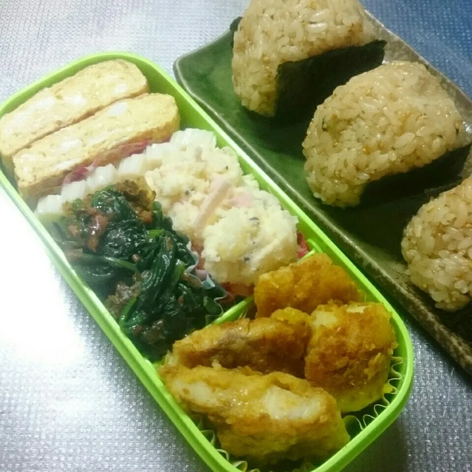 Snapdishの料理写真:旦那さんお弁当|きぬよさん