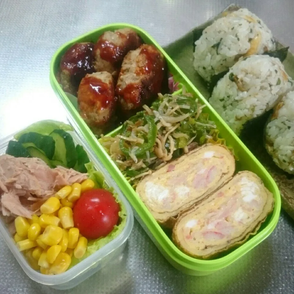 Snapdishの料理写真:旦那さんお弁当|きぬよさん