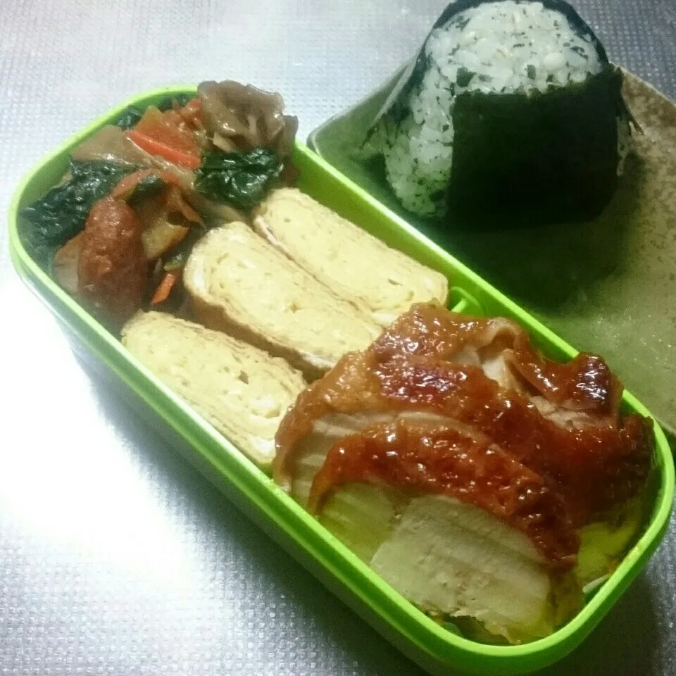 昨日の旦那さんお弁当|きぬよさん