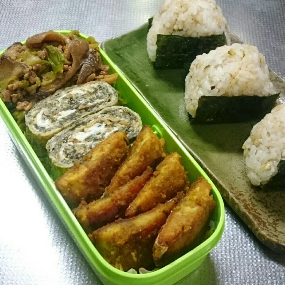 Snapdishの料理写真:昨日の旦那さんお弁当|きぬよさん