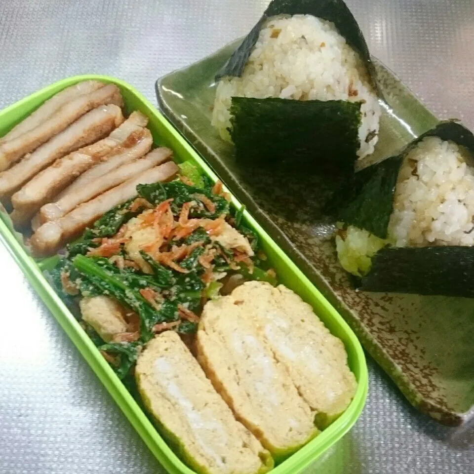 Snapdishの料理写真:昨日の旦那さんお弁当|きぬよさん