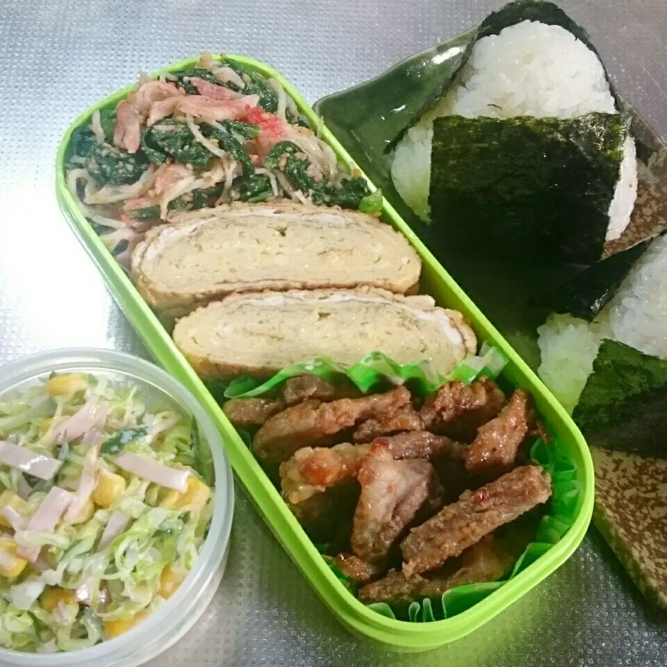 Snapdishの料理写真:旦那さんお弁当|きぬよさん