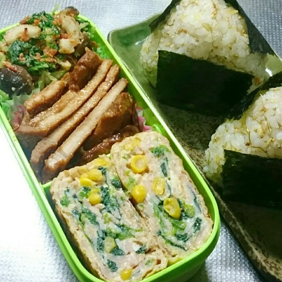 Snapdishの料理写真:昨日の旦那さんお弁当|きぬよさん